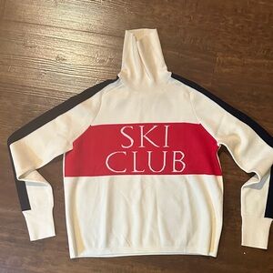 Vineyard Vines Red and White Turtleneck Sweater